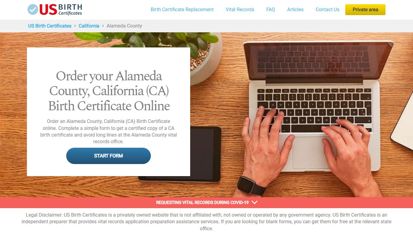 Alameda County (CA) Birth Certificate Online - US Birth ...